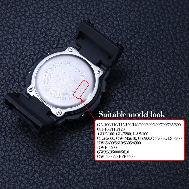 MCXGL Heavy duty nylon watch strap + Adapter 16mm Replacement for GShock Dw5600 GW6900 GA110 GA120 GA100 mens watch band - Image 4